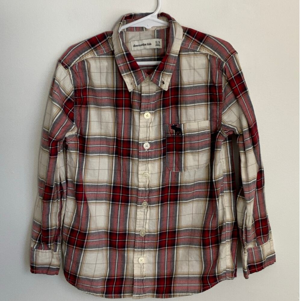 Abercrombie Kids Plaid Button down size 5/6